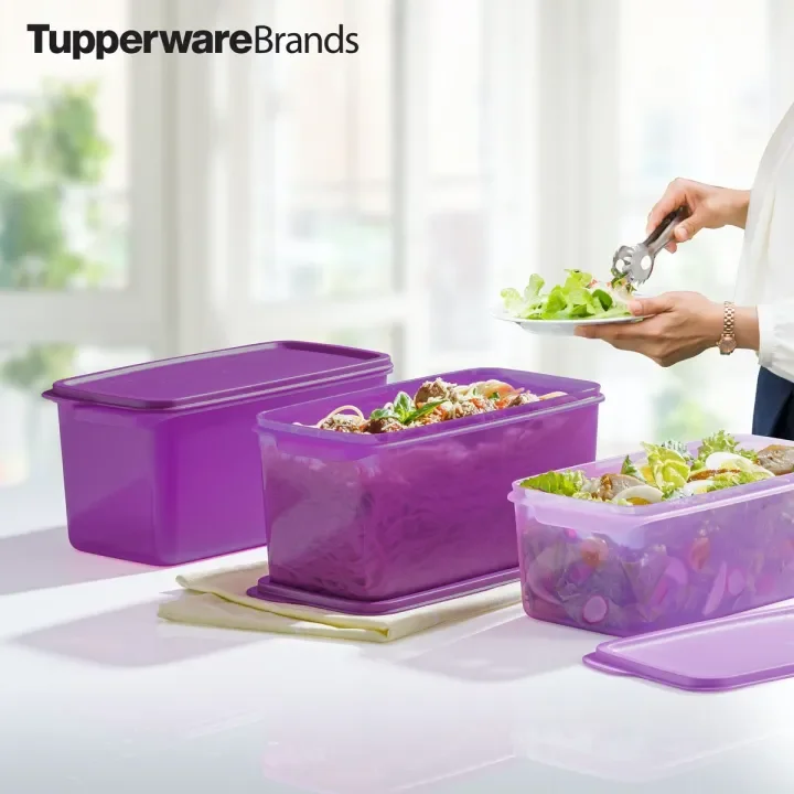 Tupperware : Cool Stacker Set 1. Cool Stacker (4) 3.1L 2. Cool Stacker (4) 2.2L