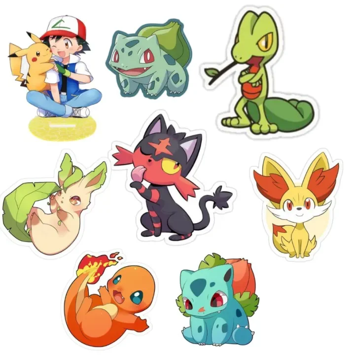 20 Pcs Stiker Pokemon Stiker Aesthetic Stiker Kartun Pokemon Lazada Indonesia