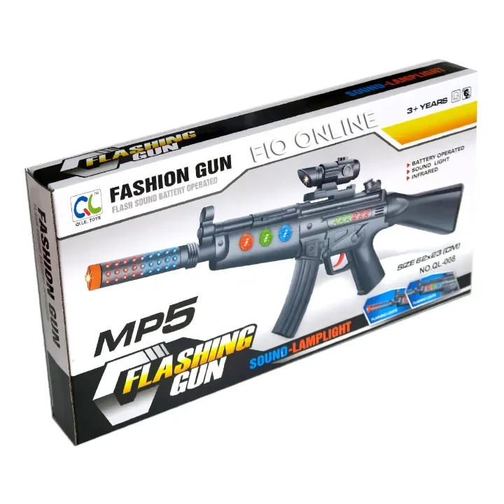 Mainan Pistol Laras Panjang Mp5 Flashing Gun Lazada Indonesia