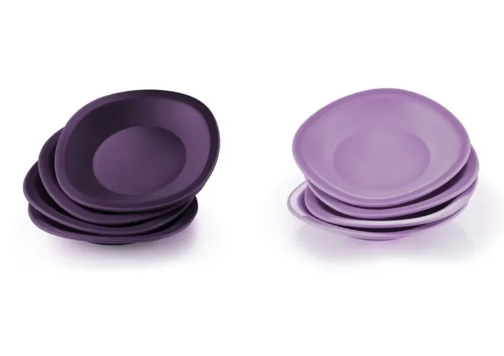 Tupperware Purple Royale Treat Plate (4pcs)