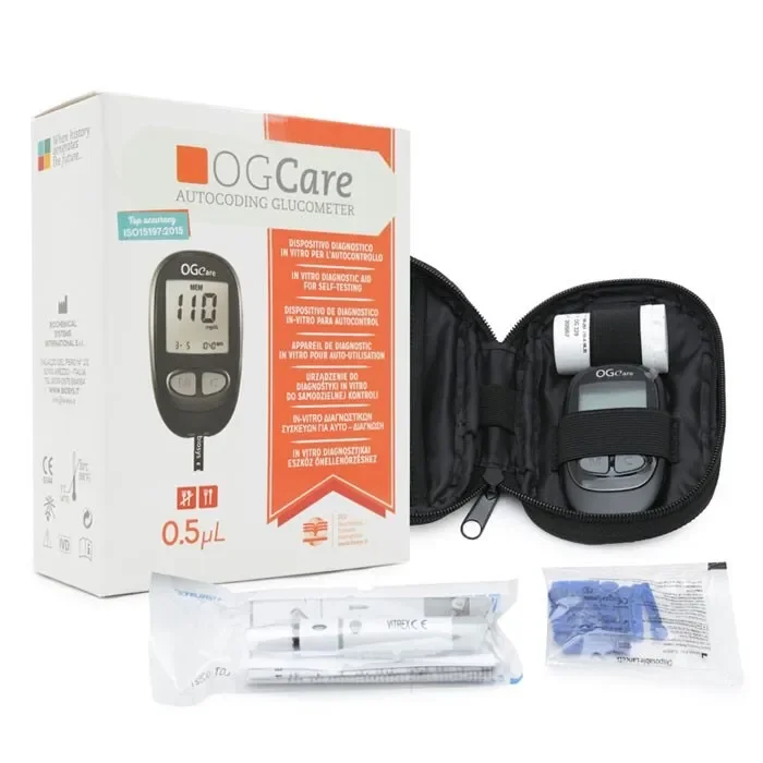 [HCM] Máy đo đường huyết OGCARE Tốc độ lấy máu cực nhanh, chỉ 0,1 giây, giúp hạn chế hỏng que khi sử dụng làm tăng chi phí.