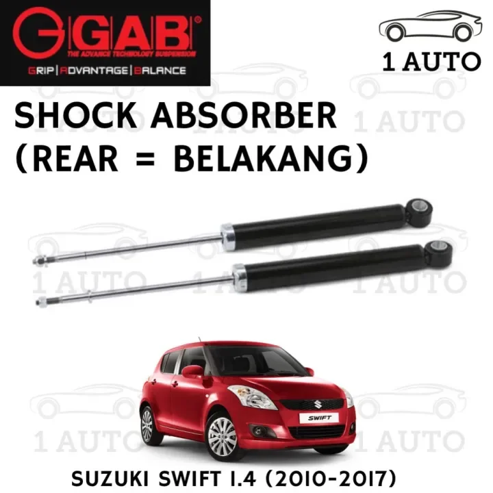 Gab Super Premium Shock Absorber Rear Belakang For Suzuki Swift 1 4 2010 2017 Lazada