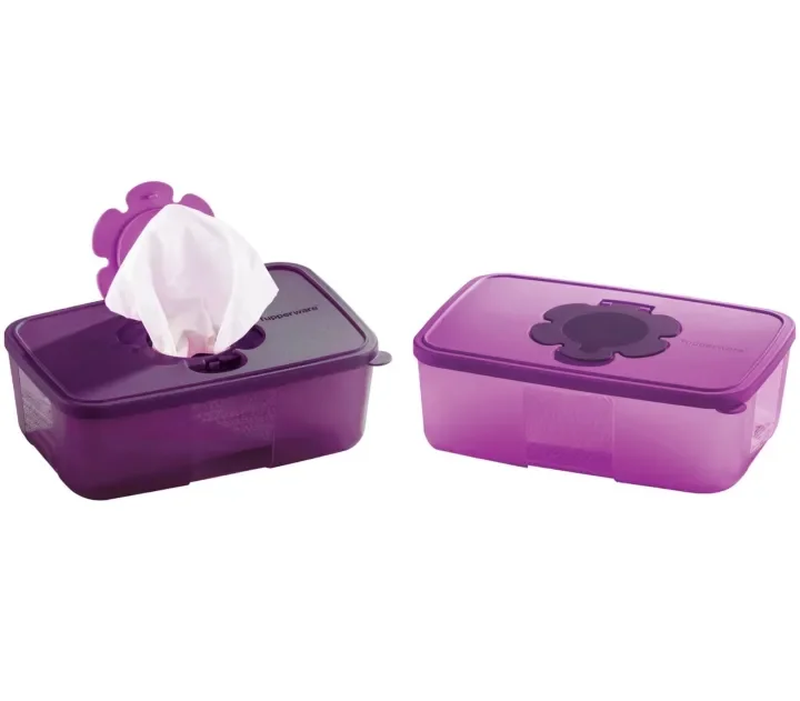 Tupperware Purple Royale Tissue Box 1.7L (1pc)