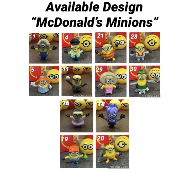 Wave 2 Happy Meal Minions Mcdonalds Toys The Rise Of Gru Sold Individually Lazada Ph