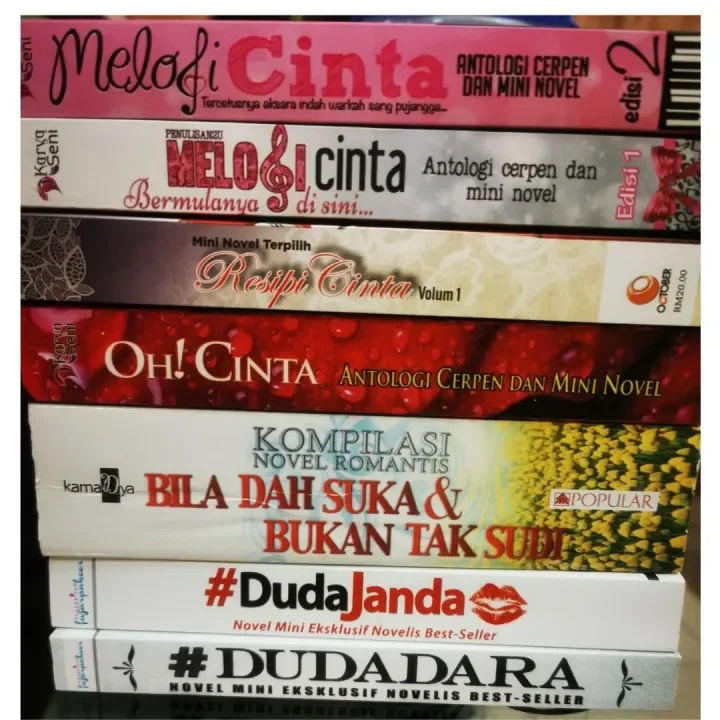 Preloved Kompilasi Novel Melayu Cinta Antologi Cerpen Mini Novel Kakinovel Online Terpakai Bestseller Lazada