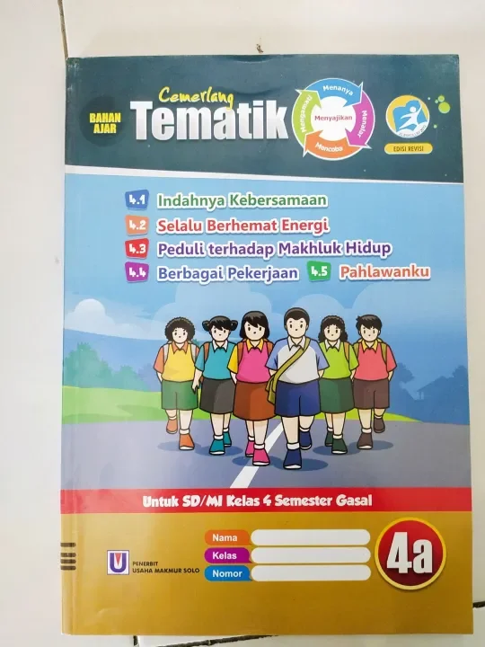 Buku Lks Tematik Cemerlang Sdmi Kelas 4 Semester Ganjil Lazada Indonesia