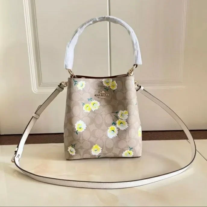 Coach Signature Sunflower Mini Bucket Bag Lazada Indonesia Coach Signature Sunflower Mini Bucket Bag Lazada Indonesia