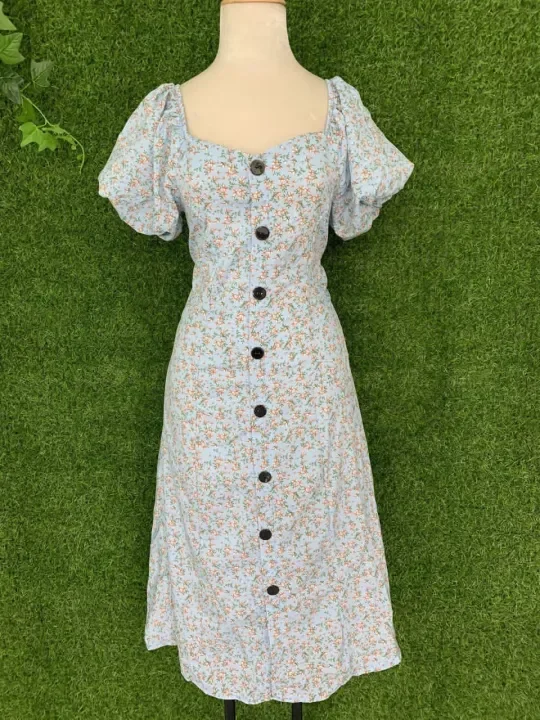 front button frock design