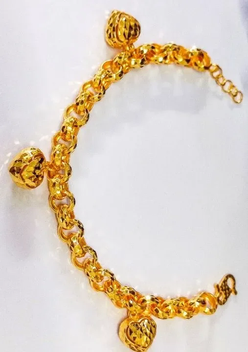 Emas 916 Rantai Tangan Kendi Love 12g Lazada