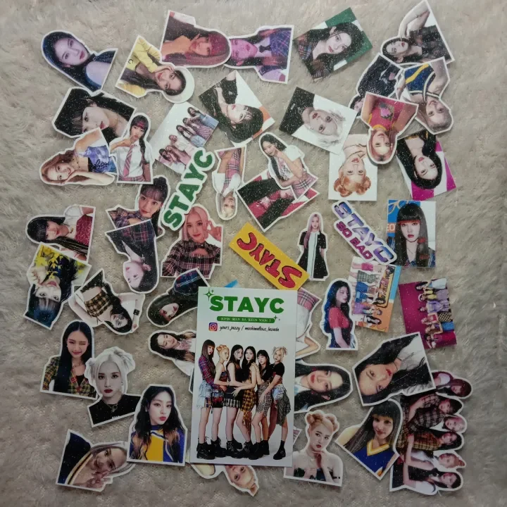 100 50 15 Pcs Kpop Stickers Aespa Twice Itzy Stayc Red Velvet Blackpink Available In Photostickers Vinyl Sticker Holo Rainbow Glitter Glossy Matte Free 22 Mini Calendar 22 Lazada Ph