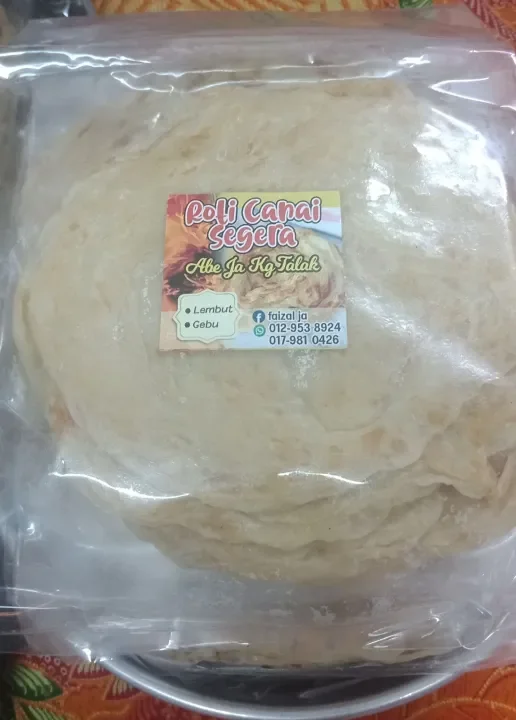 Roti Canai Segera Frozen Food Wanis Keluaran Muslim