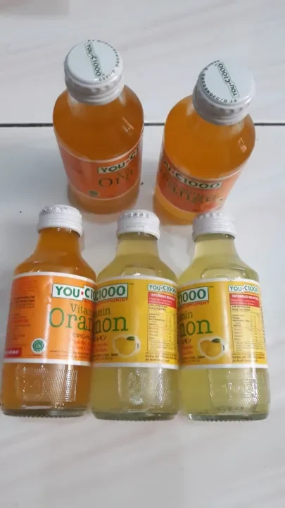 You C 1000 Orange Botol Kaca 5 Pcs Lazada Indonesia
