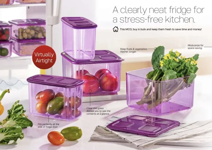 Tupperware Fresh n Clear Tall Set (4pcs)