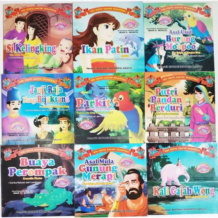 10 Pcs Buku Cerita Dongeng Nusantara Rakyat Lazada Indonesia
