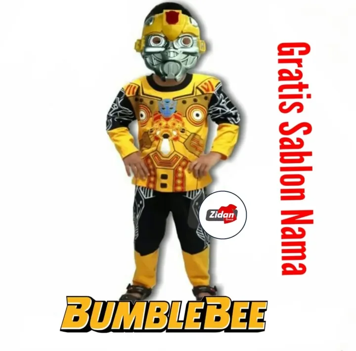 Kostum Baju Bumble Bee Bertopeng Kostum Super Hero Baju Robot Transformer Lazada Indonesia