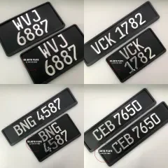 Number Plate 2D Effect Car Plate Tanam Nombor Plat Kereta 2D Lazada
