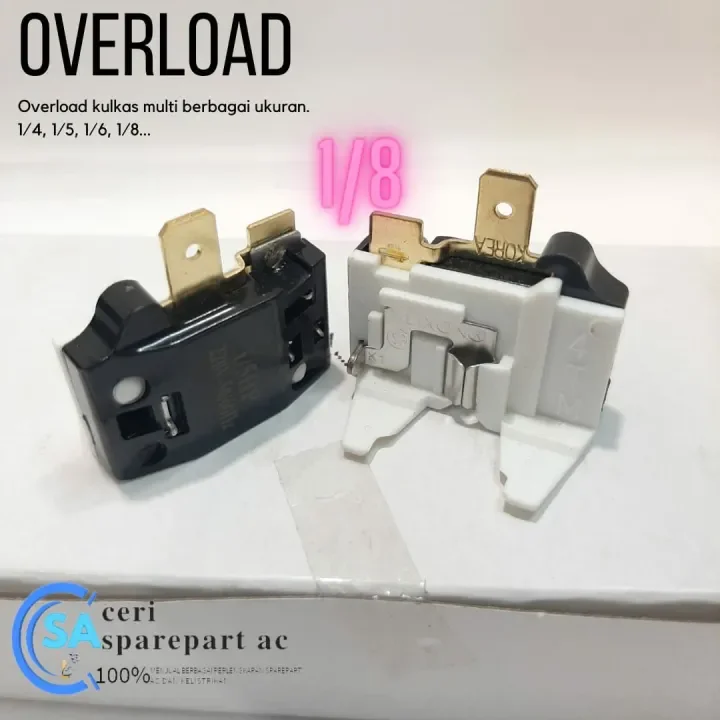 Overload Kulkas Gepeng Pengaman Kompresor Kulkas Sharp Lg Toshiba Umum 1 8 Lazada Indonesia