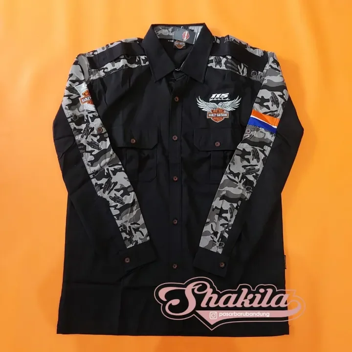 Kemeja Harley Davidson Lengan Panjang Lazada Indonesia